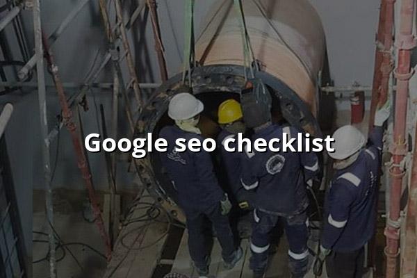 Google SEO Checklist